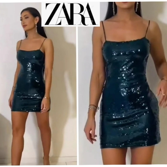Zara Dresses & Skirts - ❗️SOLD❗️Zara Sequin Dress | Size XL